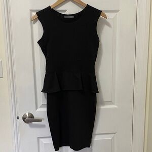 Smart Set Black Peplum Midi Dress